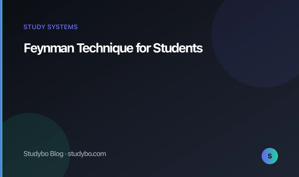 Feynman Technique for Students — Studybo Blog