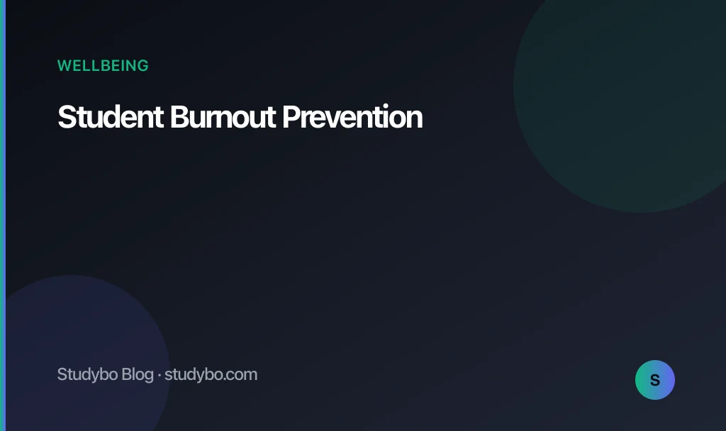 Student Burnout Prevention — Studybo Blog