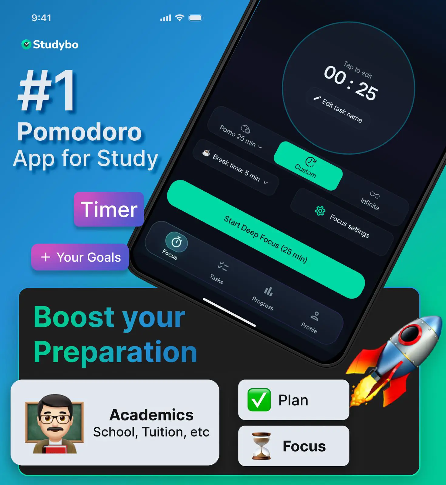 Studybo App feature